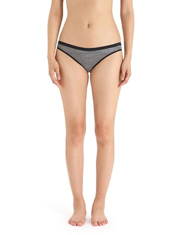 Bielizny Icebreaker Merino Siren Bikini Briefs Damskie Szare | PL 1225DFMN